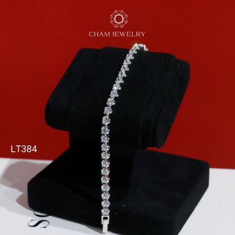 Lắc Tay LT384 CHAM JEWELRY, Lắc Tay Kiểu Full Đá 3.5mm (Barcode PLH01)
