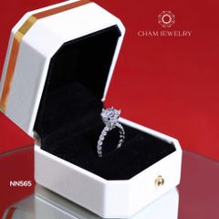 Nhẫn NN565 CHAM JEWELRY, Viên Chủ 9.0mm (Barcode TNN1561).