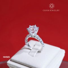 Nhẫn NN565 CHAM JEWELRY, Viên Chủ 9.0mm (Barcode TNN1561).