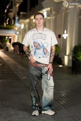 Split Reality Form Baggy Pant Print 3D 380g