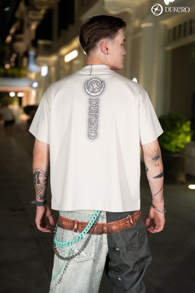 Tee Drippin Boxy Rhinestone 100% Cotton-Sorona 280g