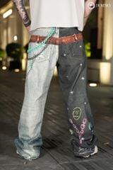 Split Reality Form Baggy Pant Print 3D 380g