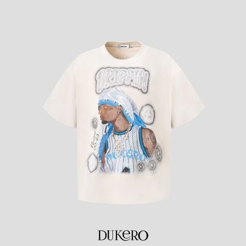 Tee Drippin Boxy Rhinestone 100% Cotton-Sorona 270g