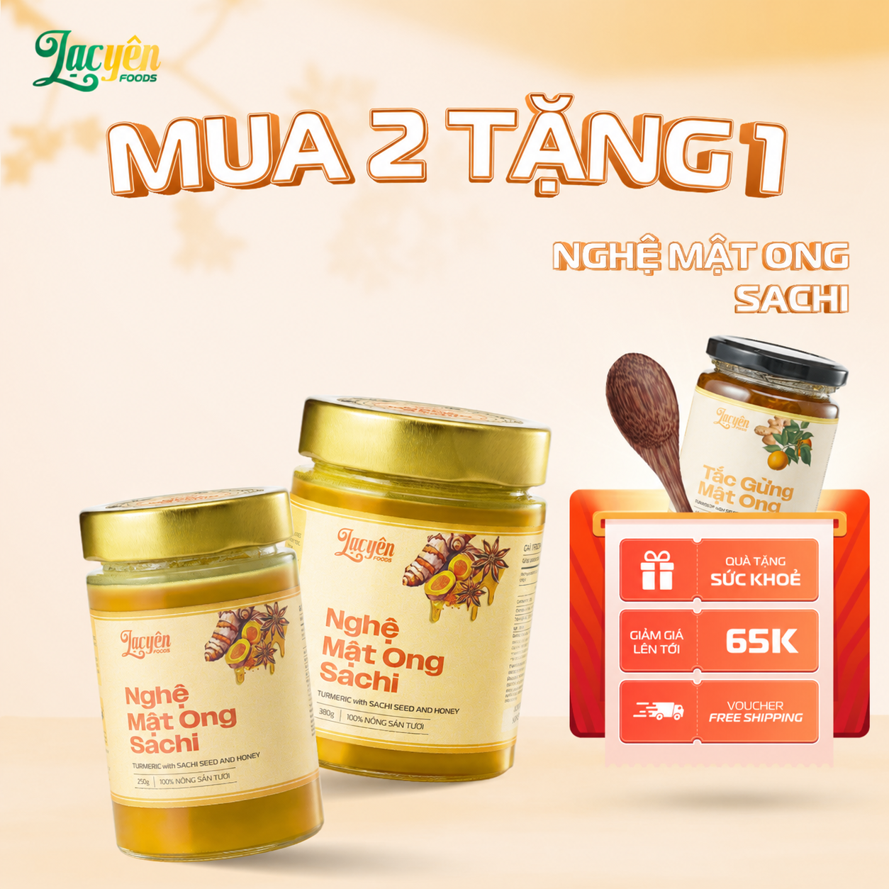  Combo 2 Hủ Nghệ Mật Ong Sachi Kèm Quà Tặng 