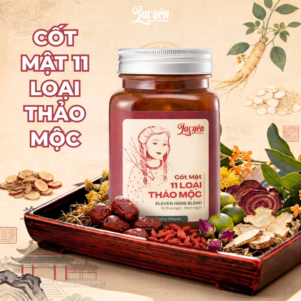  COMBO MỘC YÊN - Cốt Mật 11 Loại Thảo Mộc + Mật Nghệ Chuối Xanh 