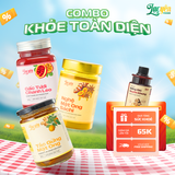  COMBO KHỎE TOÀN DIỆN- Nghệ Mật Ong 250Gr + Tắc Gừng Mật Ong 450Gr + Gấc Chanh Dây 600Gr +Quà Tặng 