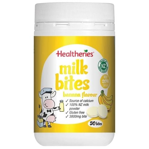 Healtheries Sữa Bites Chuối 50 Bites 190g