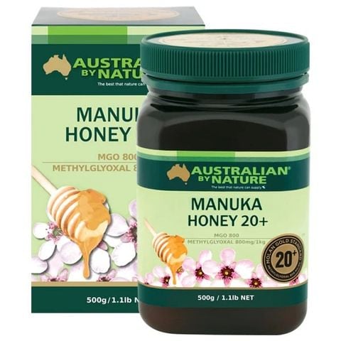 Mật ong Manuka Australian By Nature 20+ 500g - 100% New Zealand (MGO 800)
