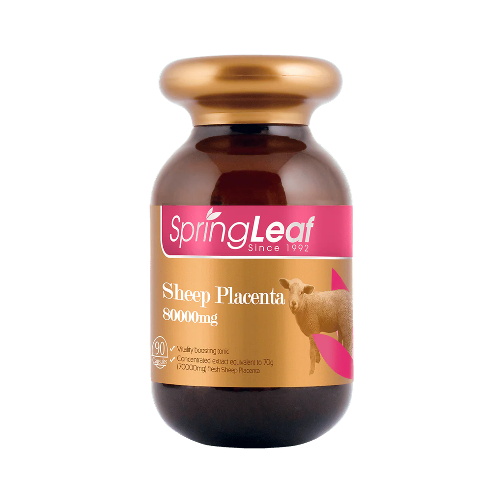 Nhau thai cừu Spring Leaf 80000mg 90 viên nang