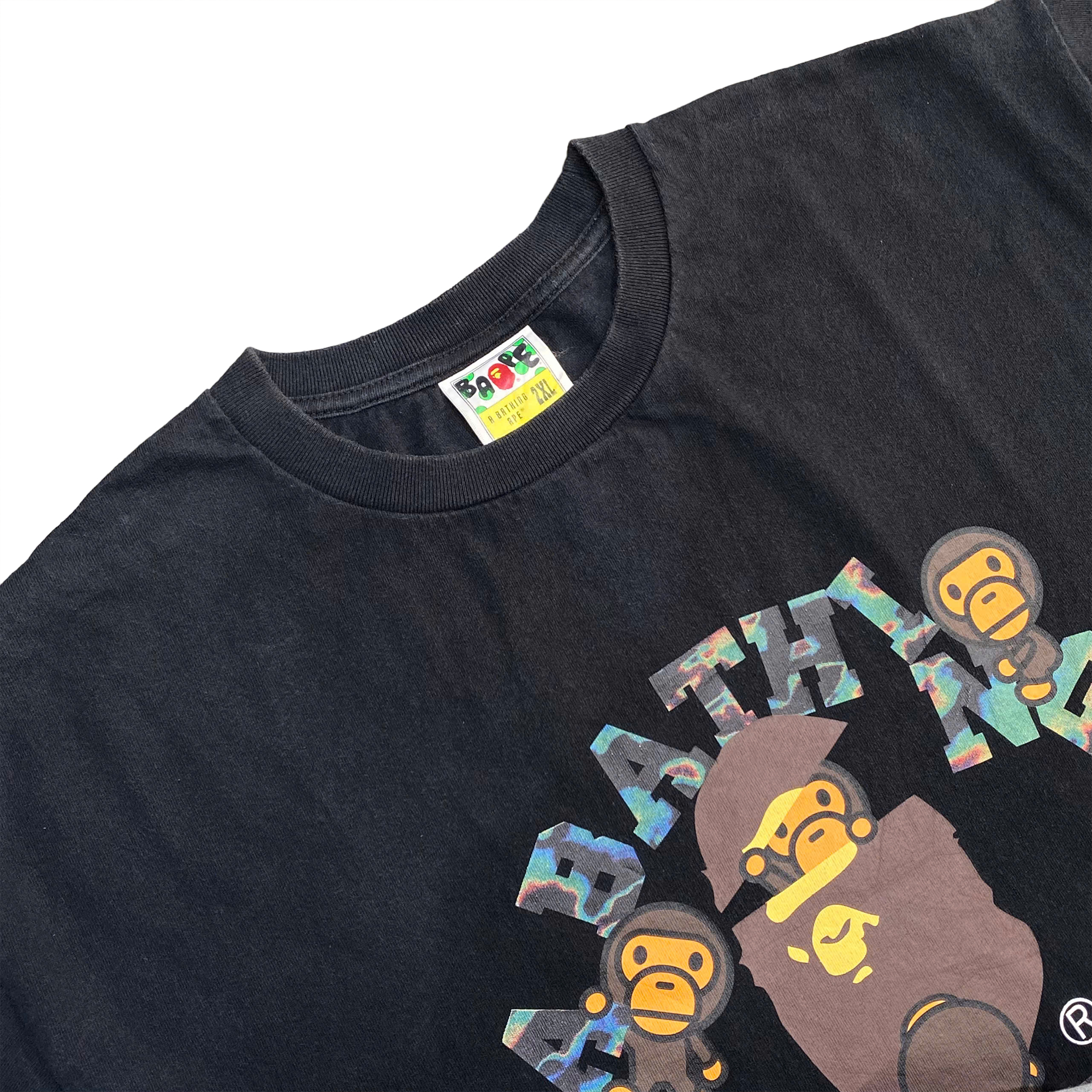  BAPE MULTI CAMO COLLEGE MILO TEE 002TEJ301004M 