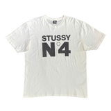  STUSSY NO.4 WHITE 