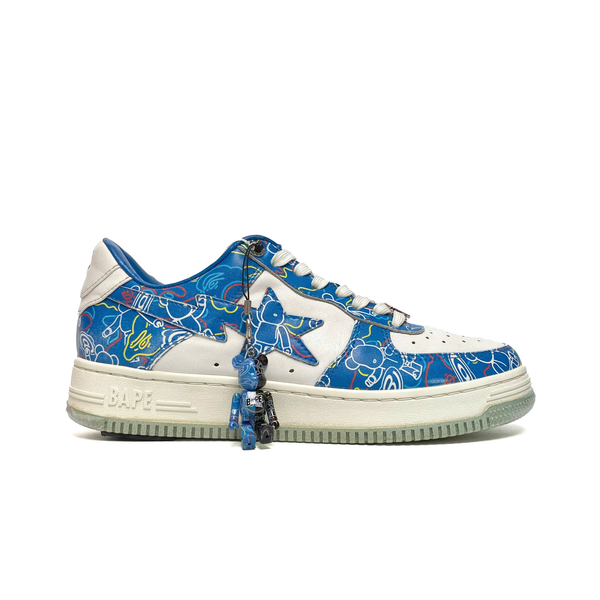  A BATHING APE BAPE STA MEDICOM TOY BEARBRICK CAMO BLUE 1H73191913-BLU/1H73-291-911 