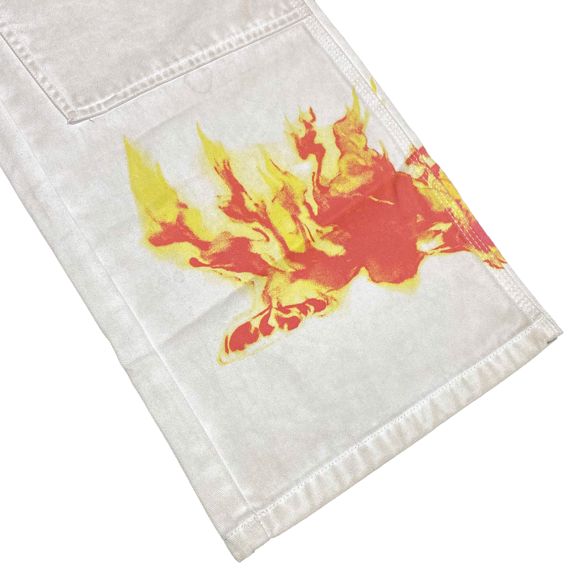  TRAVIS SCOTT CACTUS JACK FOR FRAGMENT PAINTERS IMAGINATION PANT WHITE 