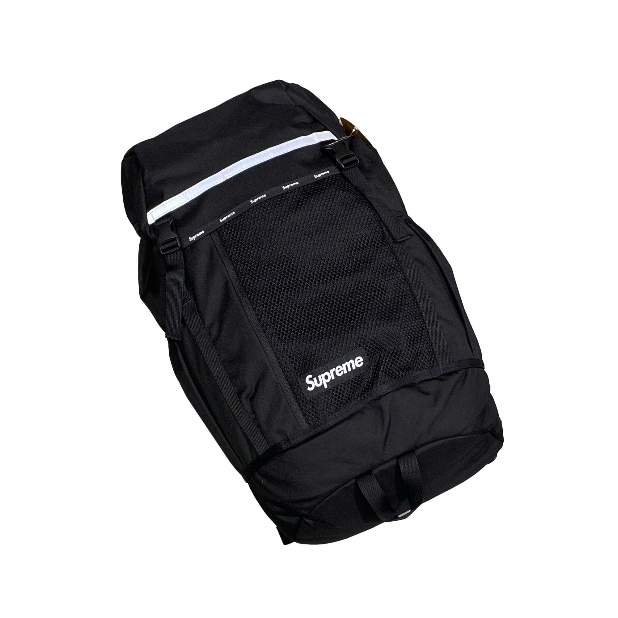  SUPREME LOGO BACKPACK BLACK FW24 