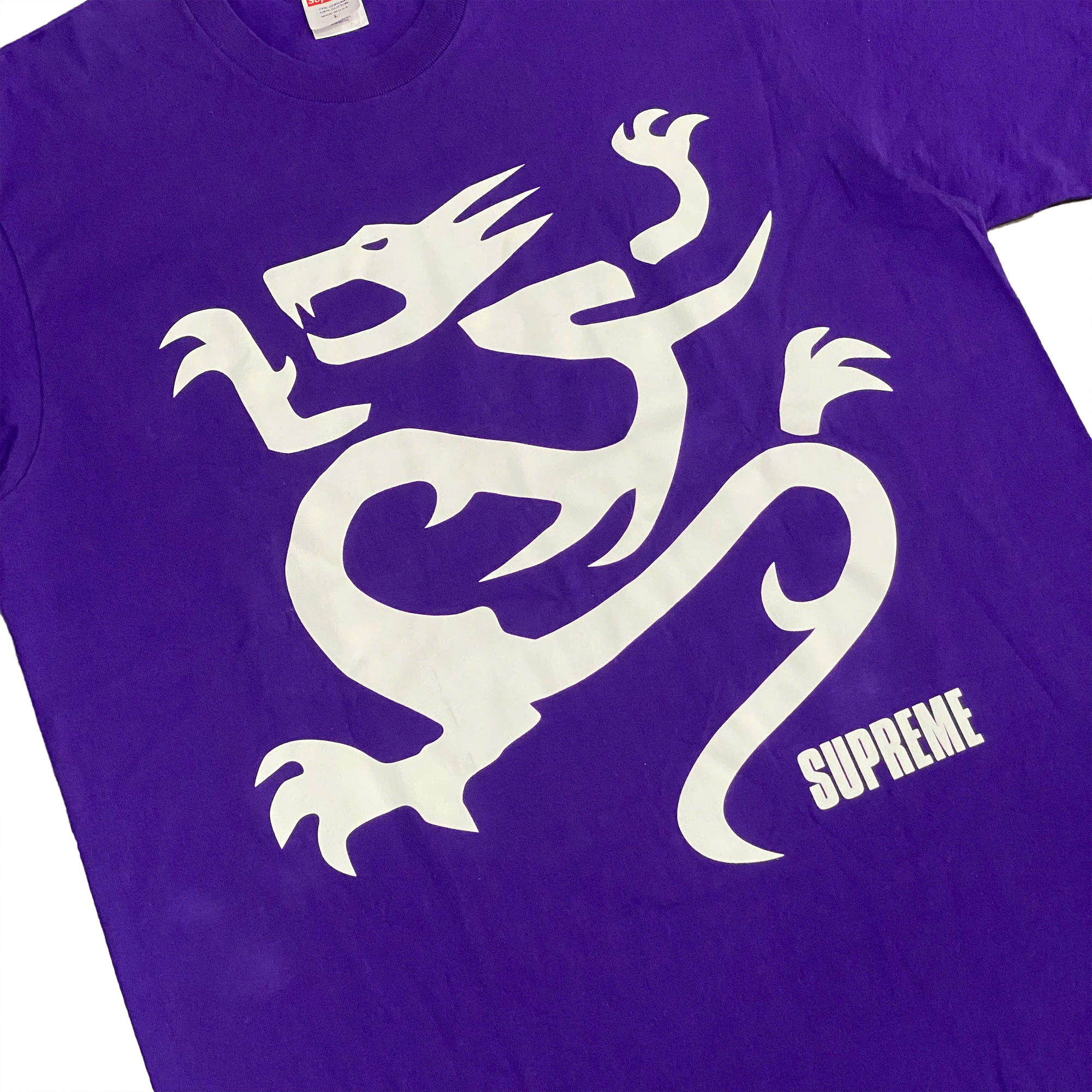  SUPREME MOBB DEEP DRAGON TEE PURPLE 