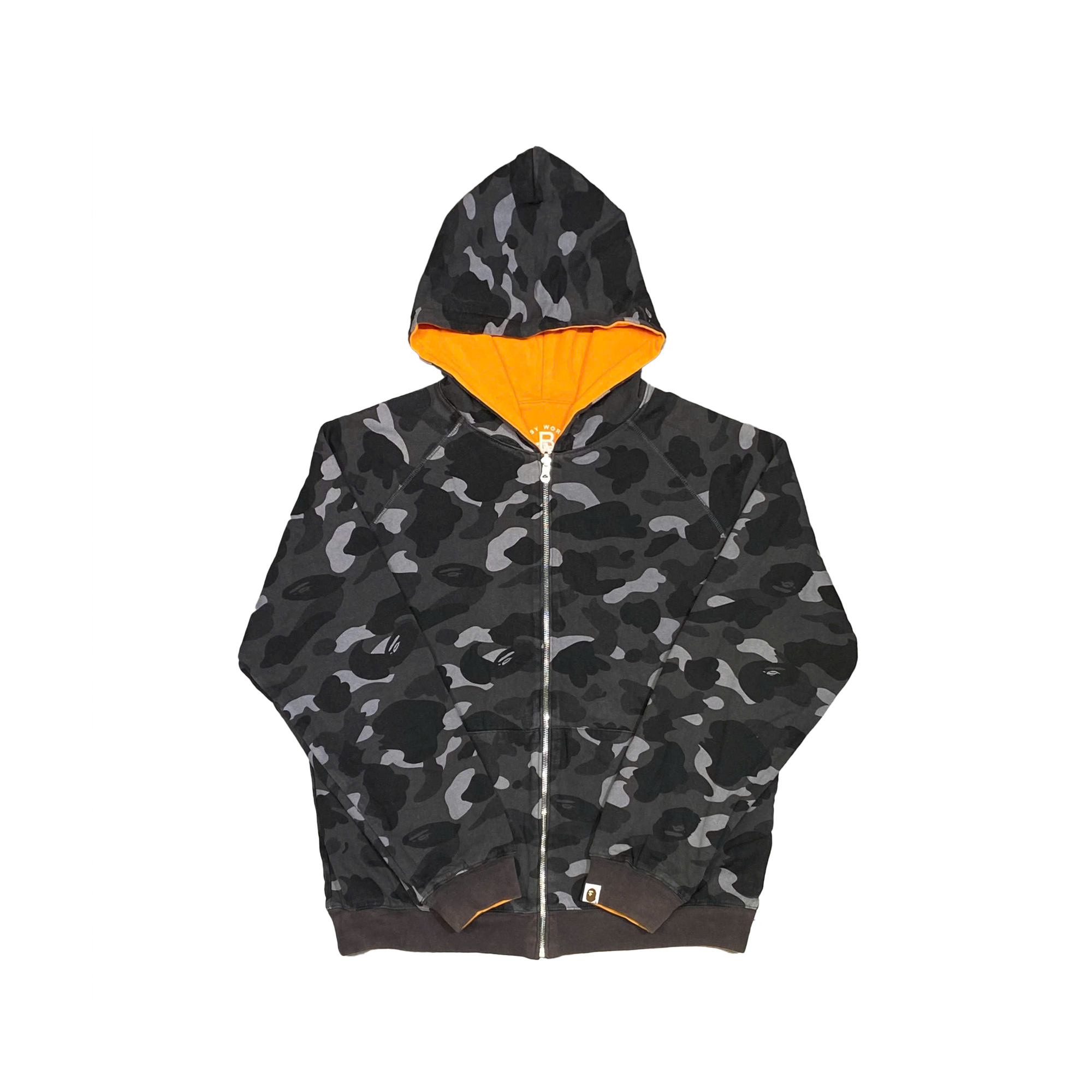  BAPE CAMO ORANGE KONG ZIP HOODIE A BATHING BAPE APE NIGO 
