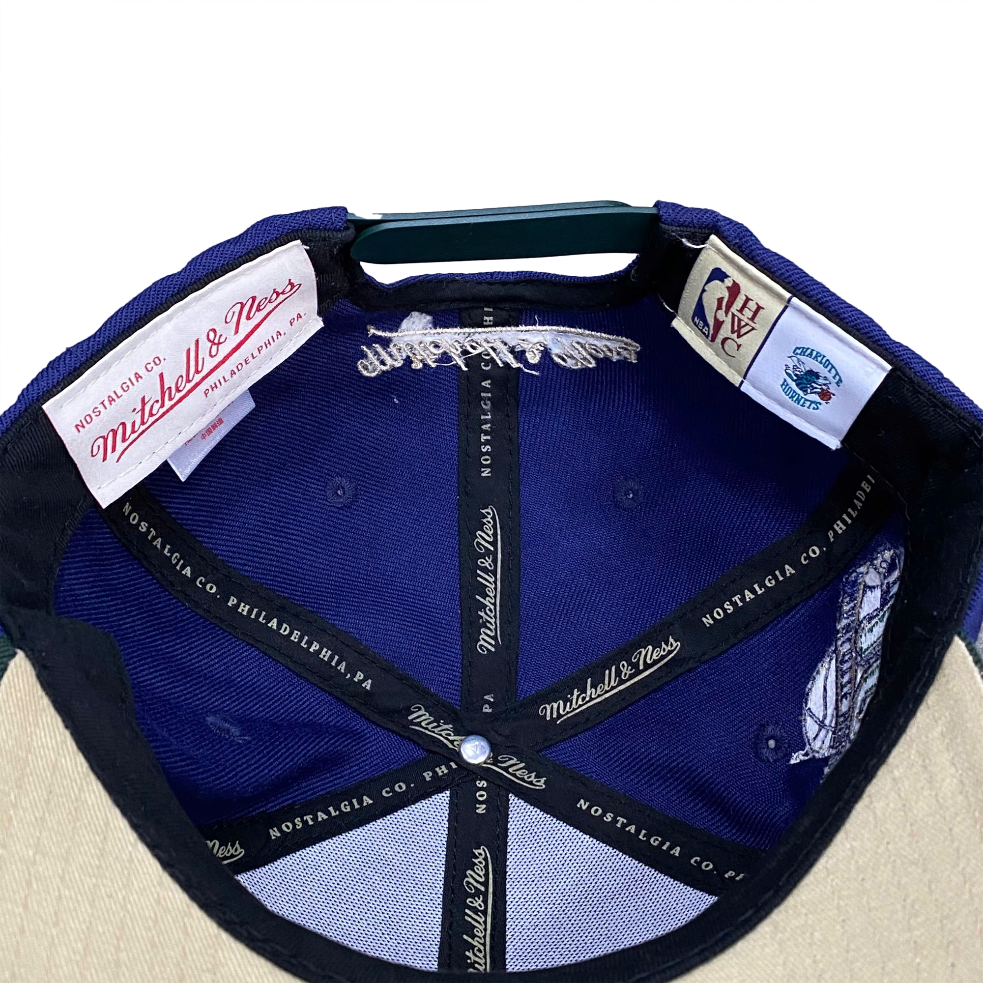  MITCHELL & NESS VINTAGE NBA LOGO CHARLOTTE HORNEST 