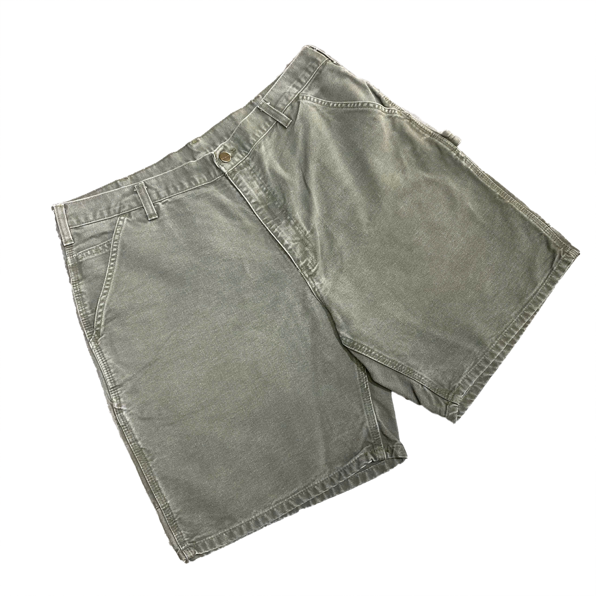  VINTAGE CARHARTT B25 MOS WORK SHORTS MOSS 