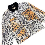  STUSSY LEOPARD PRINT CANVAS JACKET 