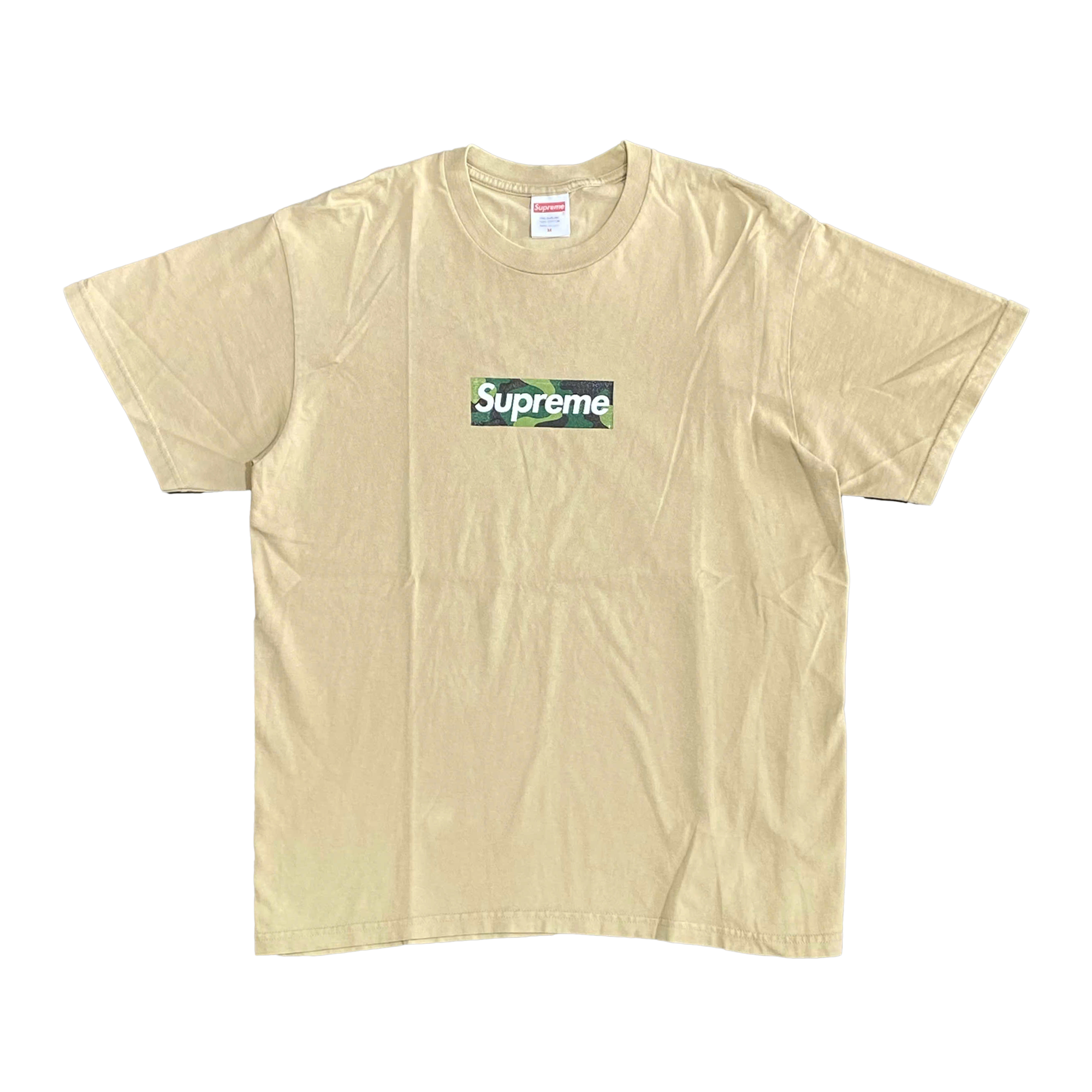  SUPREME CAMO BOX LOGO TEE KHAKI 