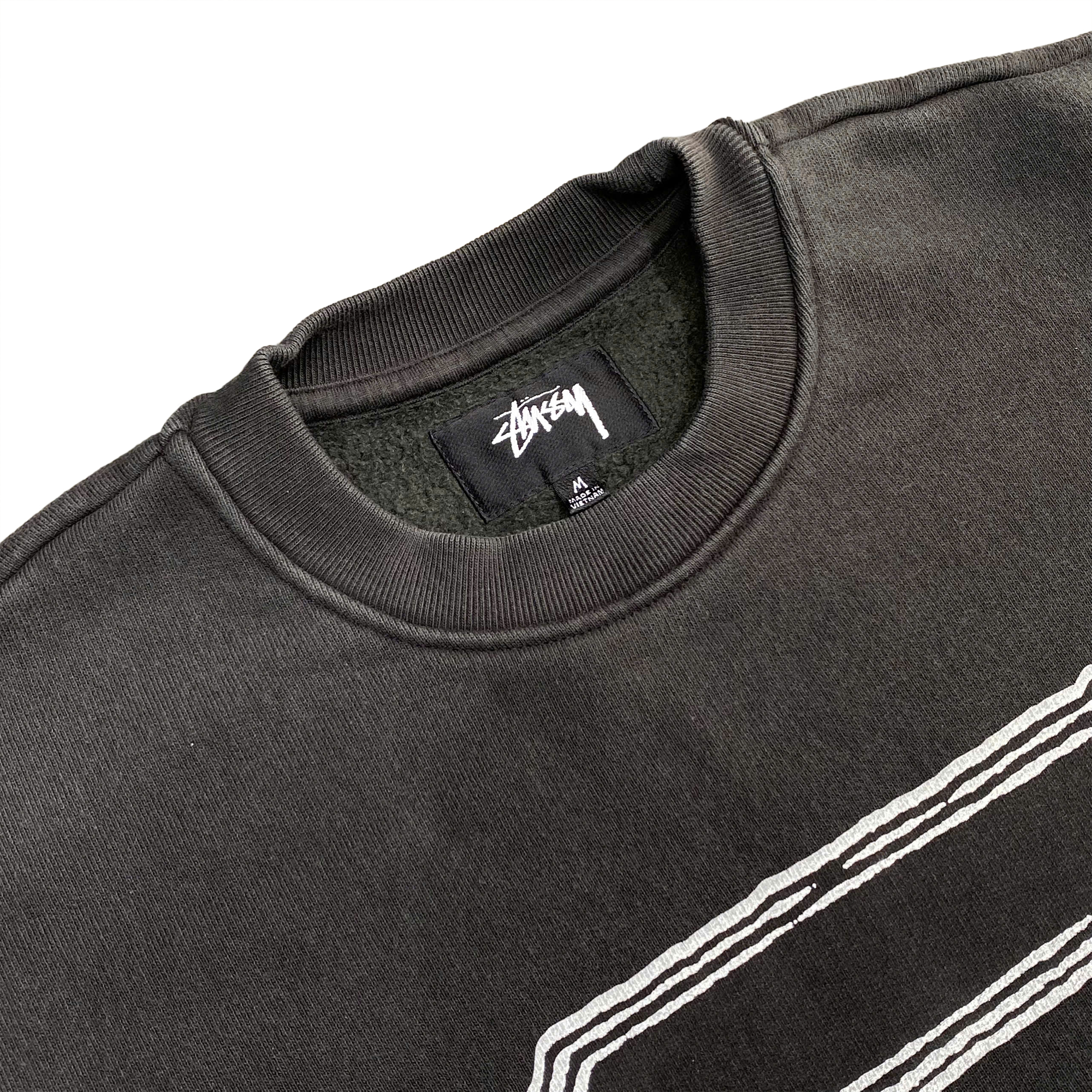  STUSSY STATE CREWNECK BLACK 