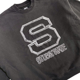  STUSSY STATE CREWNECK BLACK 