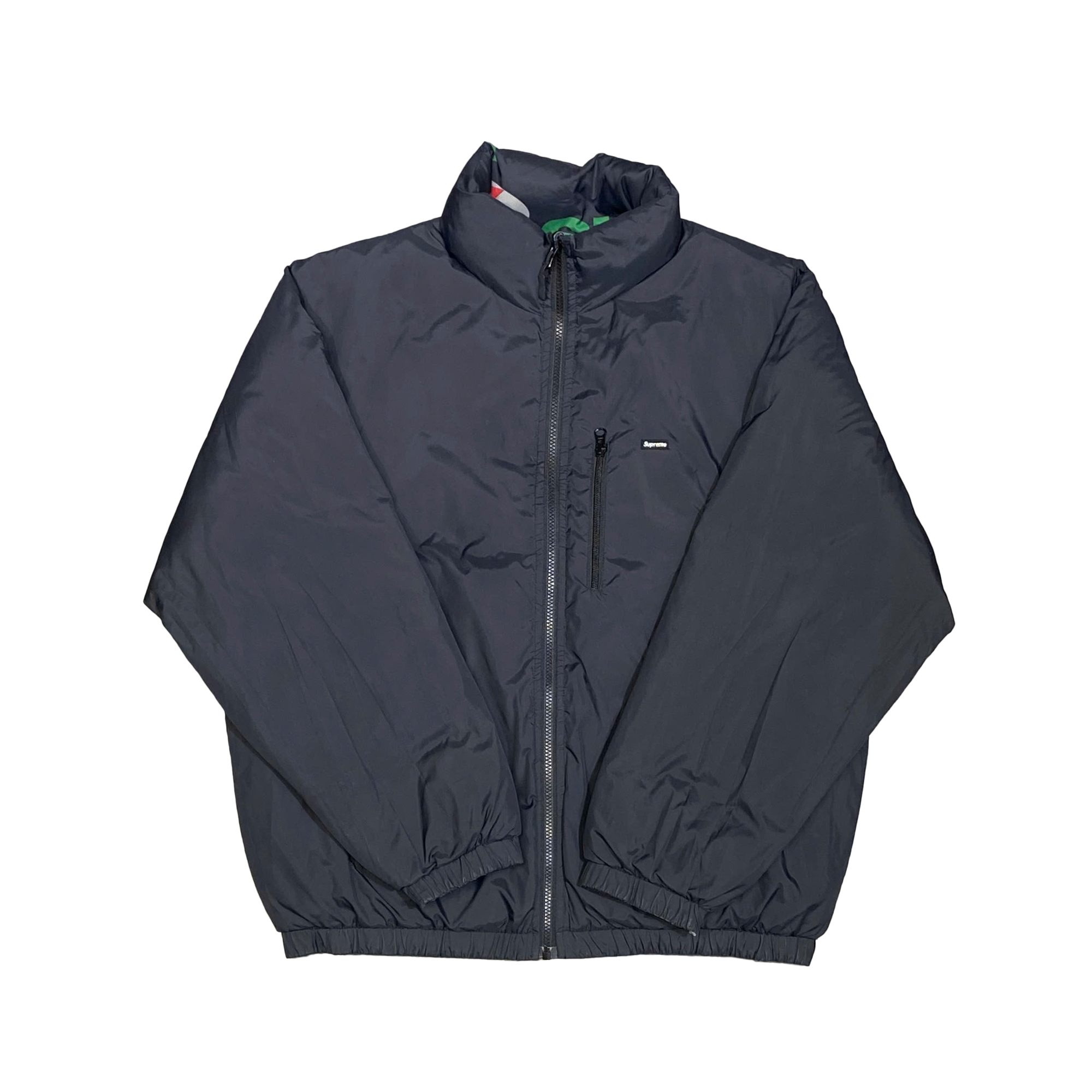  SUPREME NY REVERSIBLE PUFFY JACKET BLACK 