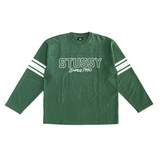  STUSSY FOOTBALL CREW SWEATER GREEN 