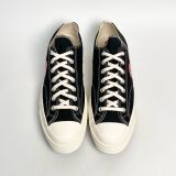  CONVERSE CHUCK TAYLOR ALL STAR 70 OX COMME DES GARCONS PLAY BLACK A08796C 