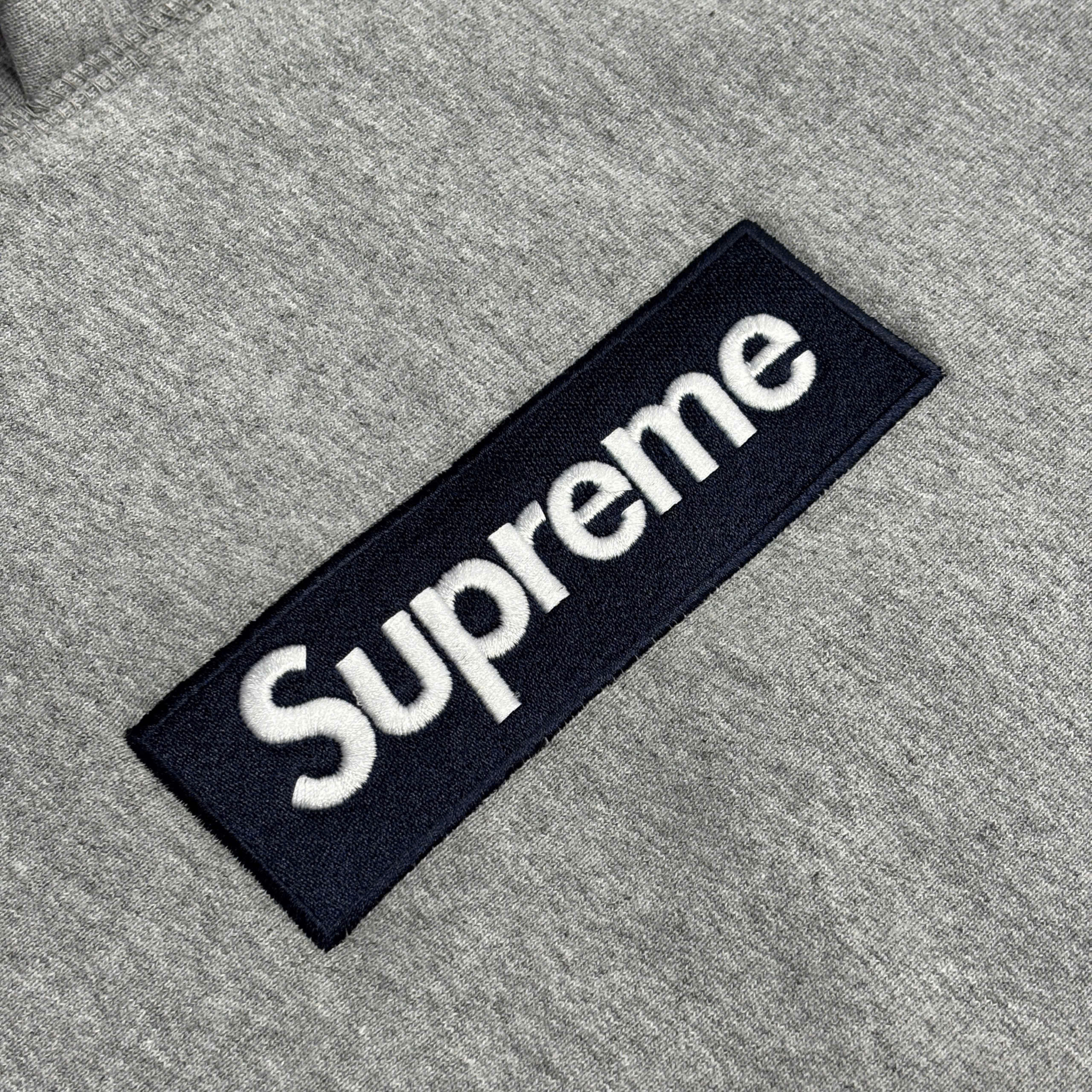  SUPREME BOX LOGO HOODED SWEATSHIRT HEATHER GREY 