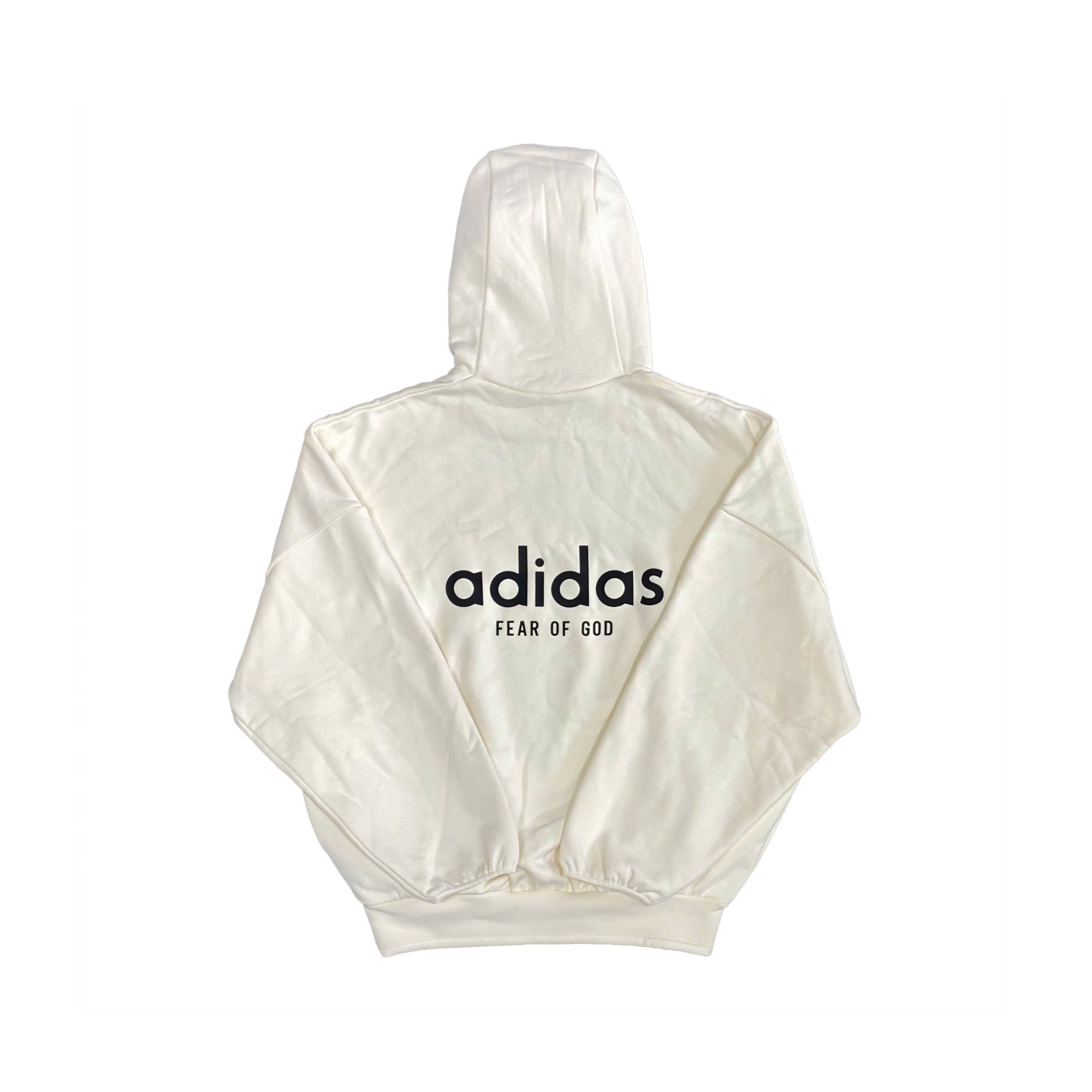  FEAR OF GOD ATHLETICS X ADIDAS HEAVY FLEECE HOODIE CREAM WHITE 