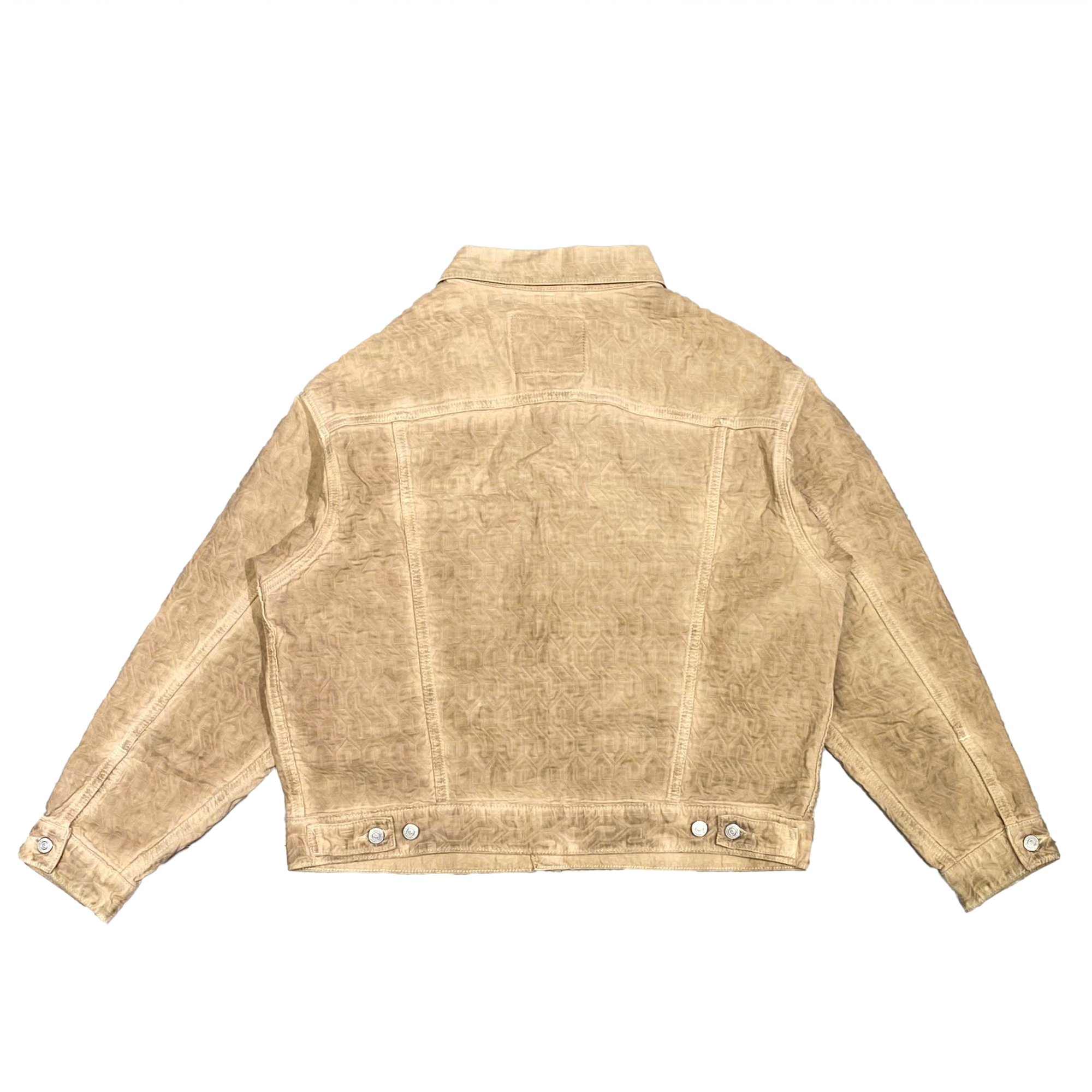  STUSSY X LEVI'S DYED JACQUARD JACKET BROWN 