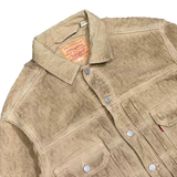  STUSSY X LEVI'S DYED JACQUARD JACKET BROWN 