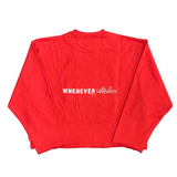  WHENEVER BEAR LONG SLEEVES T-SHIRT RED 