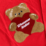  WHENEVER BEAR LONG SLEEVES T-SHIRT RED 