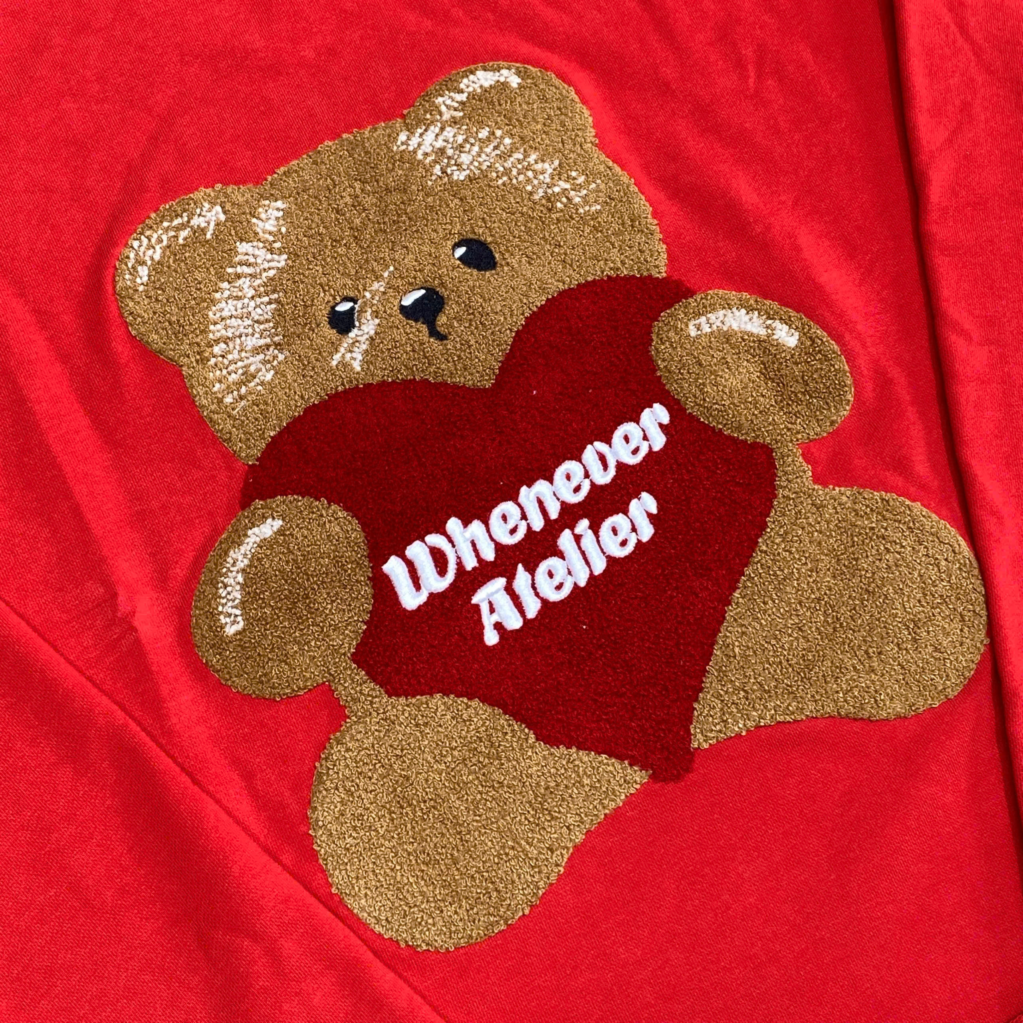  WHENEVER BEAR LONG SLEEVES T-SHIRT RED 