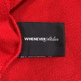  WHENEVER BEAR LONG SLEEVES T-SHIRT RED 