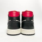  NIKE AIR JORDAN 1 MID BLACK SAIL GYM RED BQ6472-061 