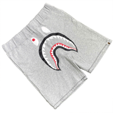  BAPE SHARK SWEAT SHORTS GREY 