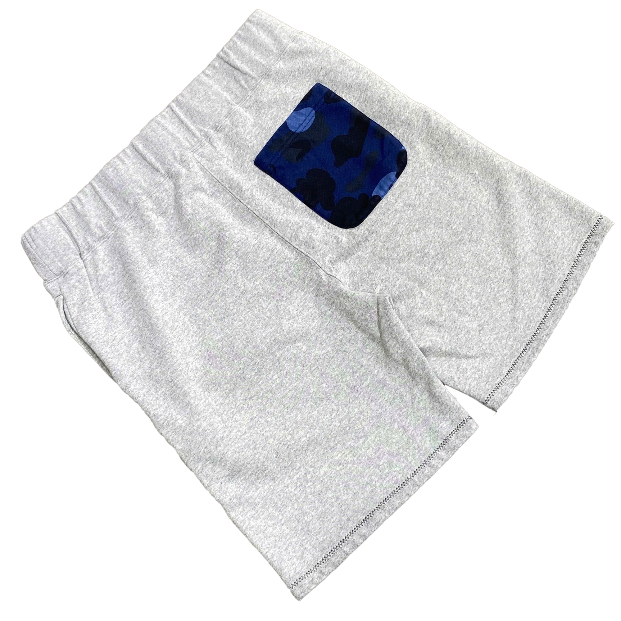  BAPE SHARK SWEAT SHORTS GREY 