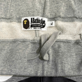  BAPE SHARK SWEAT SHORTS GREY 