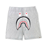  BAPE SHARK SWEAT SHORTS GREY 