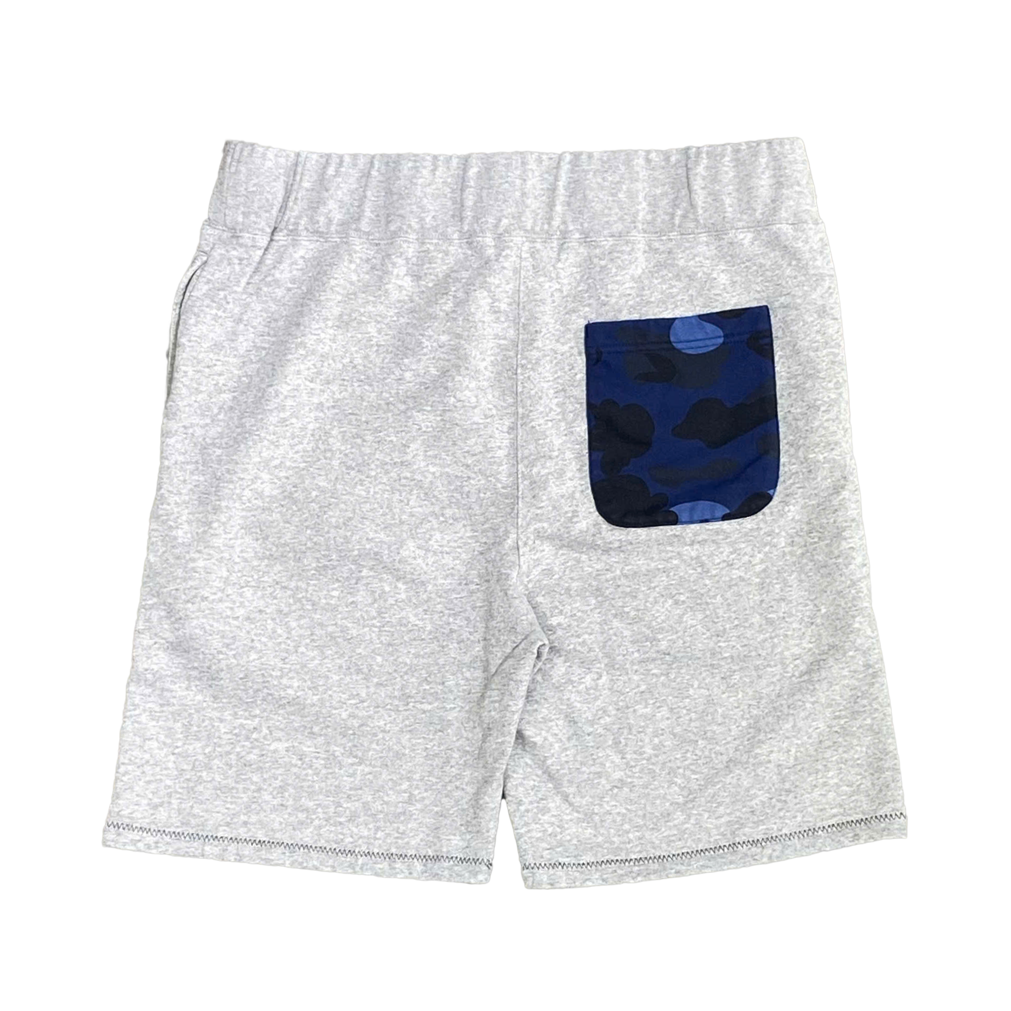  BAPE SHARK SWEAT SHORTS GREY 