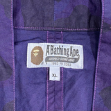  BAPE COLOR CAMO GRADATION KIMONO SHIRT PURPLE 