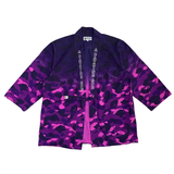  BAPE COLOR CAMO GRADATION KIMONO SHIRT PURPLE 