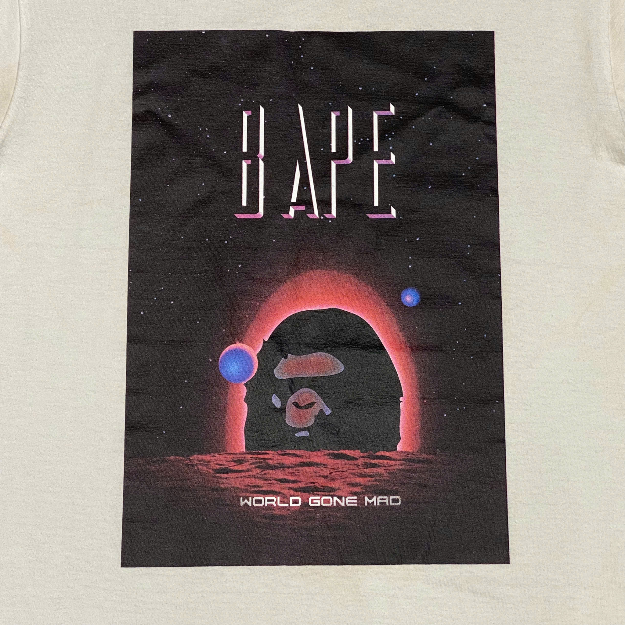  BAPE WORD GONE MAD 