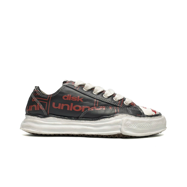  MAISON MIHARA YASUHIRO ORIGINAL SOLE DISKUNION LEATHER LOW-TOP A04FW714 