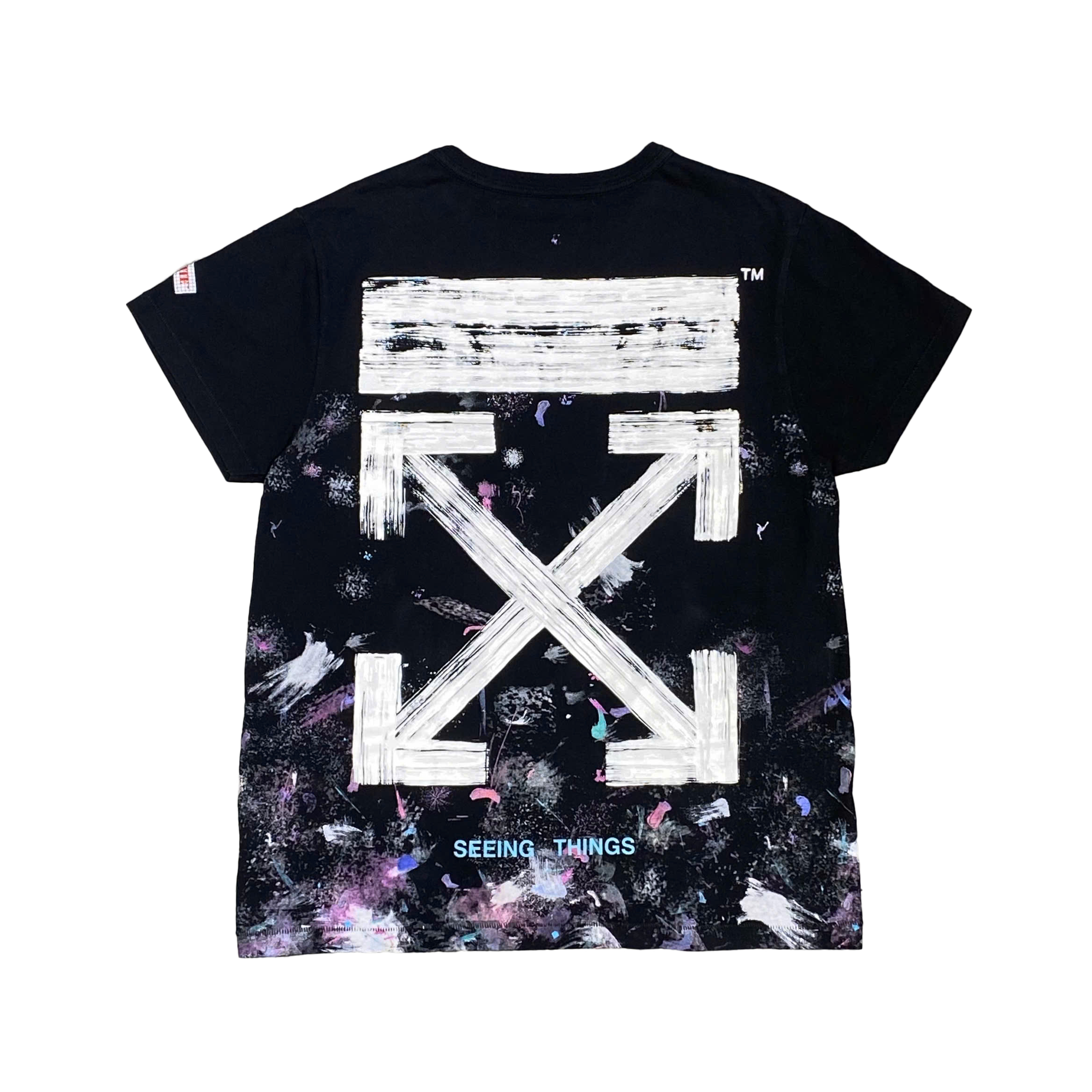  OFF-WHITE SEEING THINGS WASHED T-SHIRT BLACK 