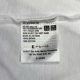  UNIQLO X KAWS X WARHOL GRAPHIC UT T-SHIRT WHITE 