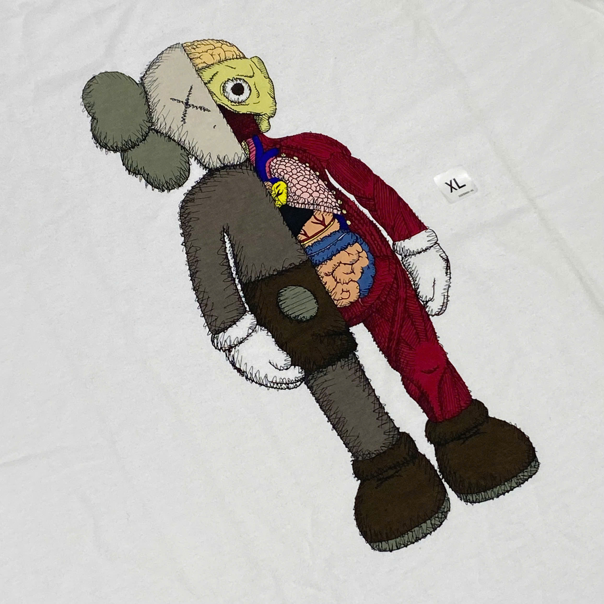  KAWS X UNIQLO FLAYED TEE WHITE 